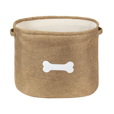 Capri Tan Toy Pet Dog Cat Basket by Park Life Designs in Tan