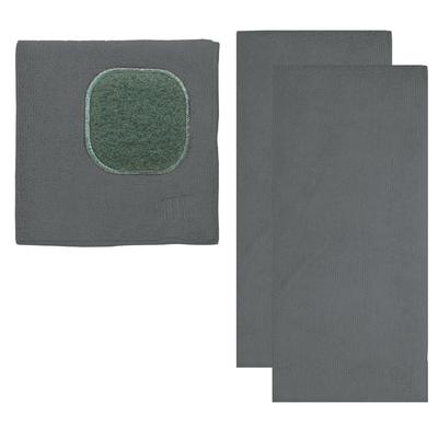 MUCloth & MUTowel 3pc Set by Mu Kitchen in Stainless