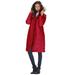 Plus Size Women's Mid-Length Quilted Puffer Jacket by Roaman's in Classic Red (Size 3X) Winter Coat