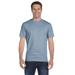 Hanes 5280 Adult Essential Short Sleeve T-Shirt in Stonewashed Blue size 3XL | Cotton