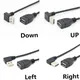 Câble adaptateur d'extension coudé USB 2.0 A mâle vers femelle câble USB 2.0 mâle vers 600 droite