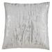 Distressed Metallic Foil Design Cotton Throw Pillow