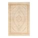 Overton Hand Knotted Wool Vintage Inspired Traditional Mogul Ivory Area Rug - 6'1" x 9'4"