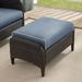 Kiawah Outdoor Wicker Ottoman - 28.25"W x 18.5"D x 16.5"H