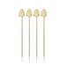 Gold Art Deco Cocktail Picks by Viski - 5" x 0.6"