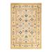 Overton Hand Knotted Wool Vintage Inspired Traditional Mogul Ivory Area Rug - 6'1" x 9'0"