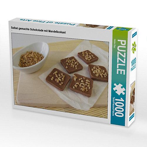 Puzzle Selbst gemachte Schokolade mit Mandelkrokant Foto-Puzzle Bild von Heike Rau Puzzle