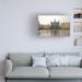 Ebern Designs Houses of Parliament by Ben Heine - Wrapped Canvas Photograph Canvas, Wood in Brown/Gray/White | 12 H x 19 W x 2 D in | Wayfair