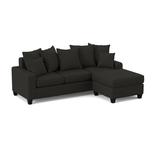 Gray Sectional - Wade Logan® Alger 2 - Piece Chaise Sectional Microfiber/Microsuede | 39 H x 82 W x 59 D in | Wayfair
