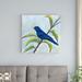 Winston Porter Indigo Bunting by Jeanette Vertentes - Wrapped Canvas Painting Print Canvas in Blue/Brown/Green | 30 H x 30 W x 1.25 D in | Wayfair