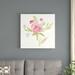 Red Barrel Studio® Petals & Blossoms V by Silvia Vassileva - Unframed Painting Print on Canvas in Green/Pink/White | 30 H x 30 W x 1.25 D in | Wayfair