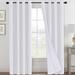 The Twillery Co.® Adona Solid Color Room Darkening Blackout Grommet Curtain Panels Set Of 2 Polyester in White | 96 H x 52 W in | Wayfair