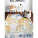 Blue/White 90 x 0.38 in Area Rug - Hashtag Home Coughlin Yellow/White/Blue Area Rug, Polypropylene | 90 W x 0.38 D in | Wayfair