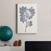 Winston Porter Navy Botanicals I Premium Gallery Wrapped Canvas - Ready To Hang Canvas, in Blue/Green/Indigo | 24 H x 24 W x 1 D in | Wayfair