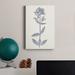Winston Porter Navy Botanicals V Premium Gallery Wrapped Canvas - Ready To Hang Canvas, in Blue/Indigo/Pink | 48 H x 32 W x 1 D in | Wayfair