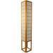 Handmade Windowpane Shoji Floor Lamp - 72"H x 12"W x 12"D