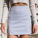 Brandy Melville Skirts | Brandy Melville Blue White Cara Plaid Mini Skirt | Color: Blue/White | Size: S