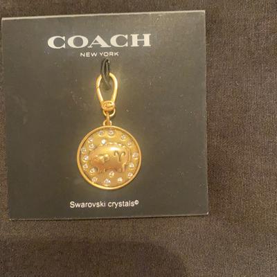 Coach Accessories | Coach Swarovski Crystal | Color: Gold | Size: Small