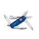 Victorinox Midnite Manager Swiss Army Knife, Small, Multi Tool, 10 Functions, LED, Scissors, Blue Transparent