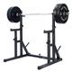 Body Revolution Heavy Duty Adjustable Squat Rack - With Weight Plate Storage, Dip Bars and Spotter Stands - Fitness Training Equipment for Men and Women