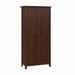 Bush Furniture Key West Bathroom Storage Cabinet with Doors in Bing Cherry - KWS266BC-Z1