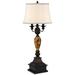 Kathy Ireland Mulholland Table Lamp With Black Square Riser