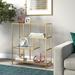 Isla Brass Bookcase - Hudson & Canal BK1054