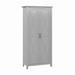 Bush Furniture Key West Bathroom Storage Cabinet with Doors in Cape Cod Gray - KWS266CG-Z1