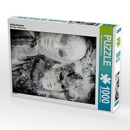 Puzzle CALVENDO Puzzle Weiße Masken - 1000 Teile Foto-Puzzle glückliche Stunden Kinder