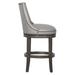 Fairfield Chair Vesper Swivel Stool Wood/Upholstered in Brown | 44 H x 24 W x 26 D in | Wayfair 2002-07_3160 Almond_Tobacco