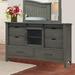 Cottage Creek Stockton Six Drawer Dresser Wood in Gray | 41 H x 65 W x 19 D in | Wayfair 4030-0676