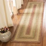 Orange 0.25 in Area Rug - August Grove® Georgina Geometric Braided Rust/Area Rug, Polypropylene | 0.25 D in | Wayfair AGGR3101 38150148