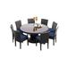 Napa 9 Piece Round Outdoor Patio Wicker Dining Set with Cushions