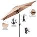 Clihome 9FT Patio Umbrella Patio Market Steel Tilt W/ Crank