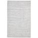 One of a Kind Hand-Woven Modern 5' x 8' Solid Wool Grey Rug - 5' x 8'
