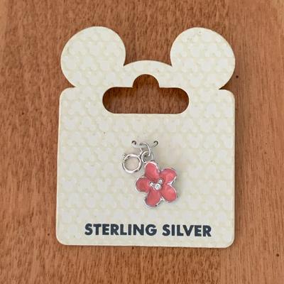 Disney Jewelry | Disney Sterling Silver Hidden Mickey Flower Charm | Color: Silver | Size: Os