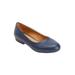 Women's The Jaiden Slip On Flat by Comfortview in Navy (Size 8 1/2 M)