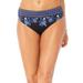 Plus Size Women's Hipster Swim Brief by Swimsuits For All in Purple Blue Patchwork (Size 4)