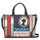 Yoshi Jane Austen Bookworm Leather Multiway Grab Bag, Navy, Women's Handbag