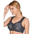 Miss Mary of Sweden Queen Women's Non-Wired Extra Supportive Everyday Bra Dark Grey