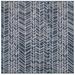 "Liora Manne Carmel Chevron Indoor/Outdoor Rug Navy 7'10"" Sq - Trans Ocean CRES8846833"