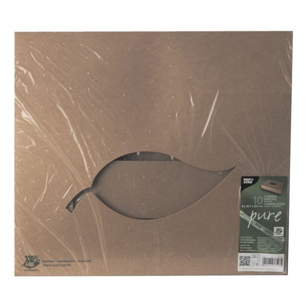 Papstar 10 Transport- und Catering-Kartons Pappe braun - 35,7 x 24, 7 cm braun Image