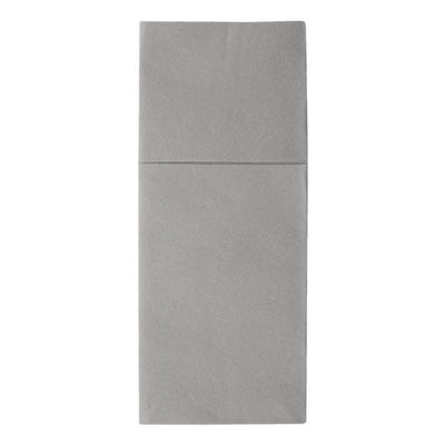 Papstar 100 Bestecktaschen grau - 40 x 48 cm grau
