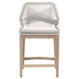 Sand & Stable™ Shawna Teak Patio Bar Stool w/ Cushion Wood in Brown/Gray | 41 H x 23.5 W x 22 D in | Wayfair 2C786D669FA0498EB8B5C1F54D284B17