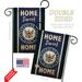 Breeze Decor 2-Sided 19 x 13 In. Home Sweet Navy Garden Flag Set in Blue/Yellow | 18.5 H x 13 W in | Wayfair BD-MI-GS-108451-IP-BO-D-US20-UN