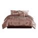 Everly Quinn Ergenekon Velvet 6 Piece Comforter Set in Gray | Twin Comforter + 5 Additional Pieces Included | Wayfair