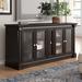 Darby Home Co Mandeville TV Stand for TVs up to 70" Wood/Glass in Brown | 33.13 H in | Wayfair D58B4D078F94470DA531D63EA55426FD