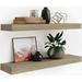 Gracie Oaks Sporgh 2 Piece Pine Solid Wood Floating Shelf Wood in Gray | 5.5 W x 24 D in | Wayfair 0A5810ACF5174488A301E6CD2DA53537