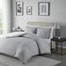 Beachcrest Home™ Ulverst Reversible Modern & Contemporary Duvet Cover Set in Gray | Full/Queen Duvet Cover + 2 Standard Shams | Wayfair