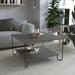 Latitude Run® Marvin Coffee Table 4 Legs Coffee Table Wood/Metal in Gray | 17.7 H x 31.5 W x 31.5 D in | Wayfair ECF52497898D4B72A5FE86CBBCD04736